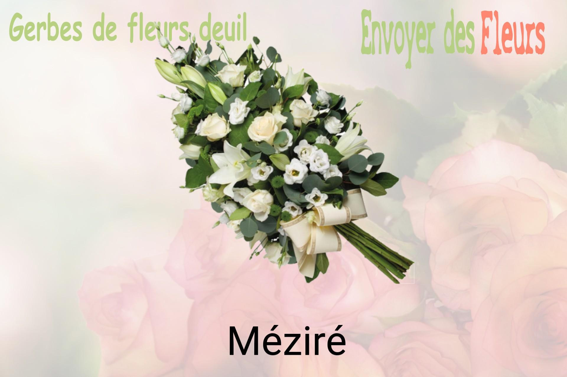 Gerbe de fleurs de deuil livrée à Méziré